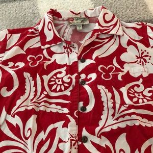 Hawaiian, full button up with pocket